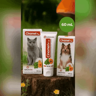 Gel Dental Cinamet Les 60 ml | Cuidado dental natural que transforma la salud de tu gato 🐱