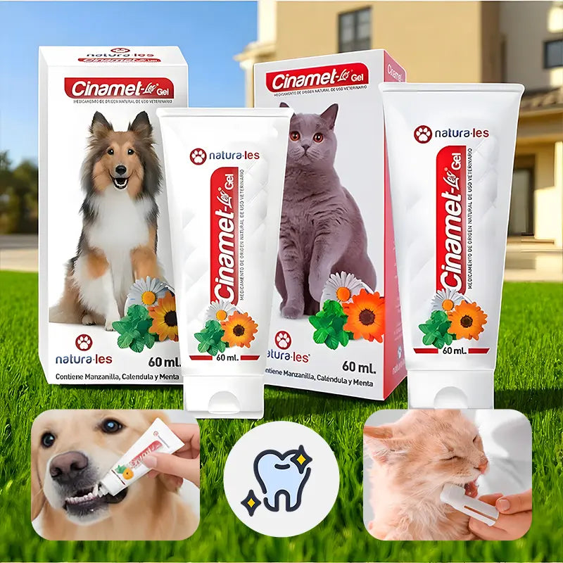 🐶😸 Gel Dental Cinamet Les 60 Ml | Higiene Bucal para perros y gatos